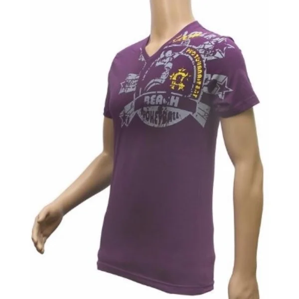 Generic Mens Hosiery Mix Printed Men Tshirts (Violet, S) - Image 4