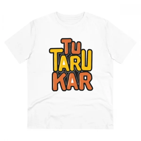 Generic Men's PC Cotton Tu Taru Kar Printed T Shirt (Color: White, Thread Count: 180GSM)