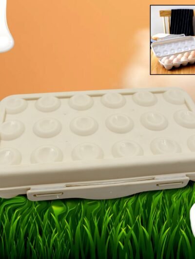 Fridge Egg Holder – 18 Grid Shock-Proof Container | Organivo