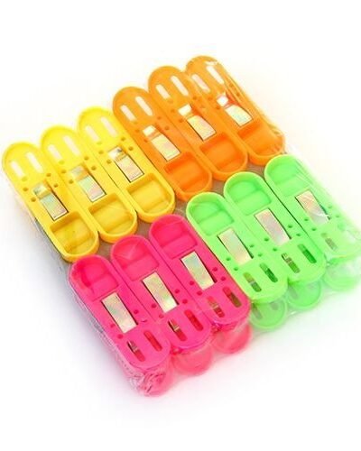 Cloth Drying Clips – Non-Slip Plastic (Pack of 12) | BathNova