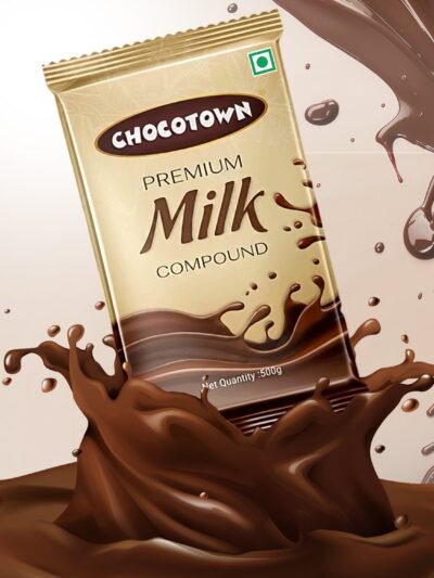 Milk Chocolate Compound Slab – Premium 500gm for Baking | Chocotown