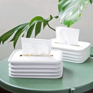 Silicone Tissue Holder – Foldable & Stylish for Home & Office