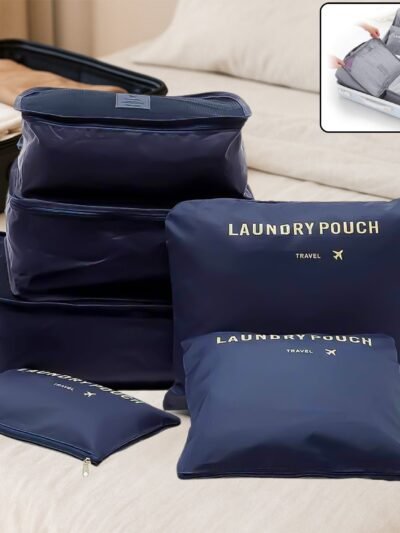 Cloth Organizer Pouch – 6 Pcs Travel Laundry Bags |