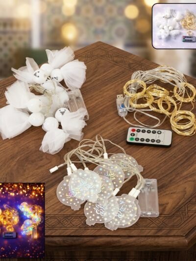Decorative LED String Light Set – Stylish Mix Design for Home Decor