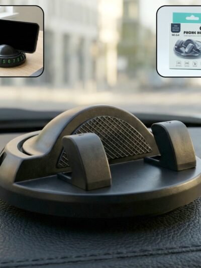 Car Dashboard Phone Holder – 360° Rotating Anti-Slip Mount