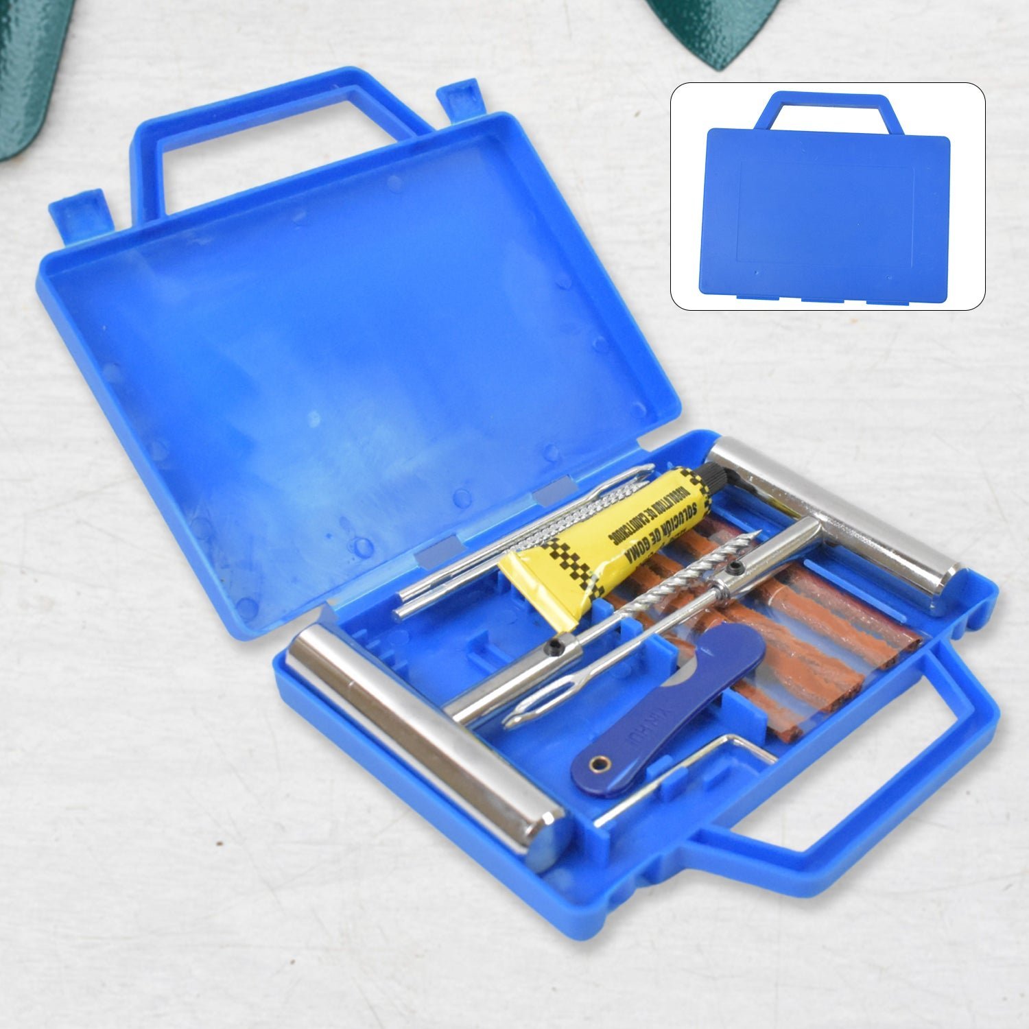 Tire Repair Kit � 13-Piece Portable Set | PowerPulse