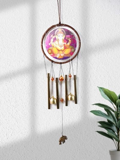 Lord Ganesh Wind Chimes – Soothing Outdoor Garden Decor