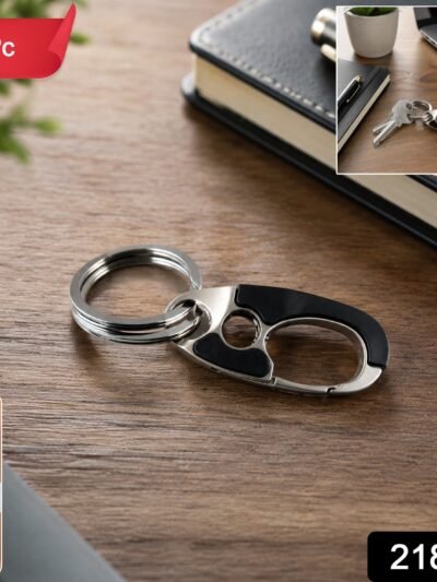 Stainless Steel Carabiner Keychain – Secure Lock & Compact Design