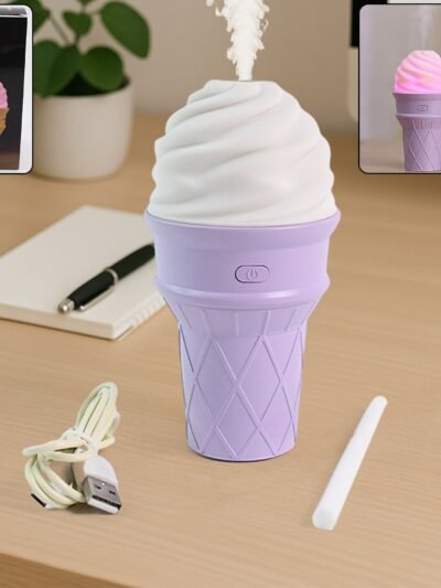 Ice Cream Cone Humidifier – Portable Cool Mist Air Freshener