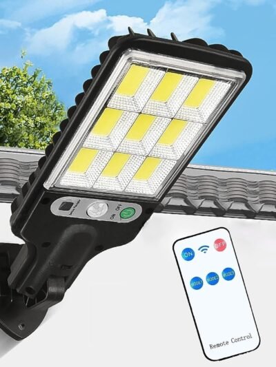 Solar LED Street Light – High Power with Motion Sensor & Remote Control