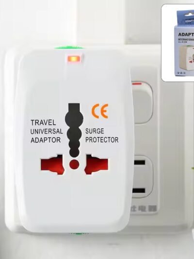 Universal Travel Adapter – Compact Surge Protection for 150+ Countries