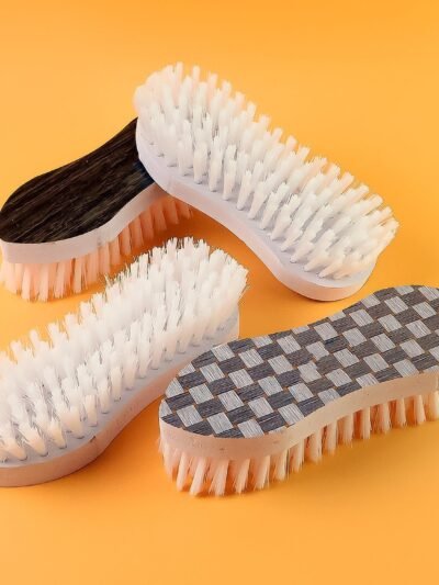 Laundry Brush Set – Ergonomic Curved Design with Strong Nylon Bristles