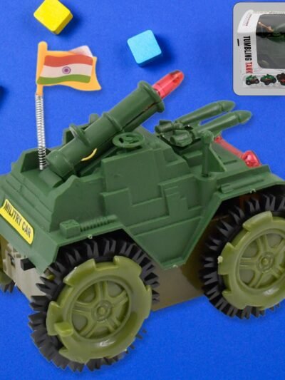 Tumbling Tank Toy Car – Lights, Sound & Action | Inventive Play