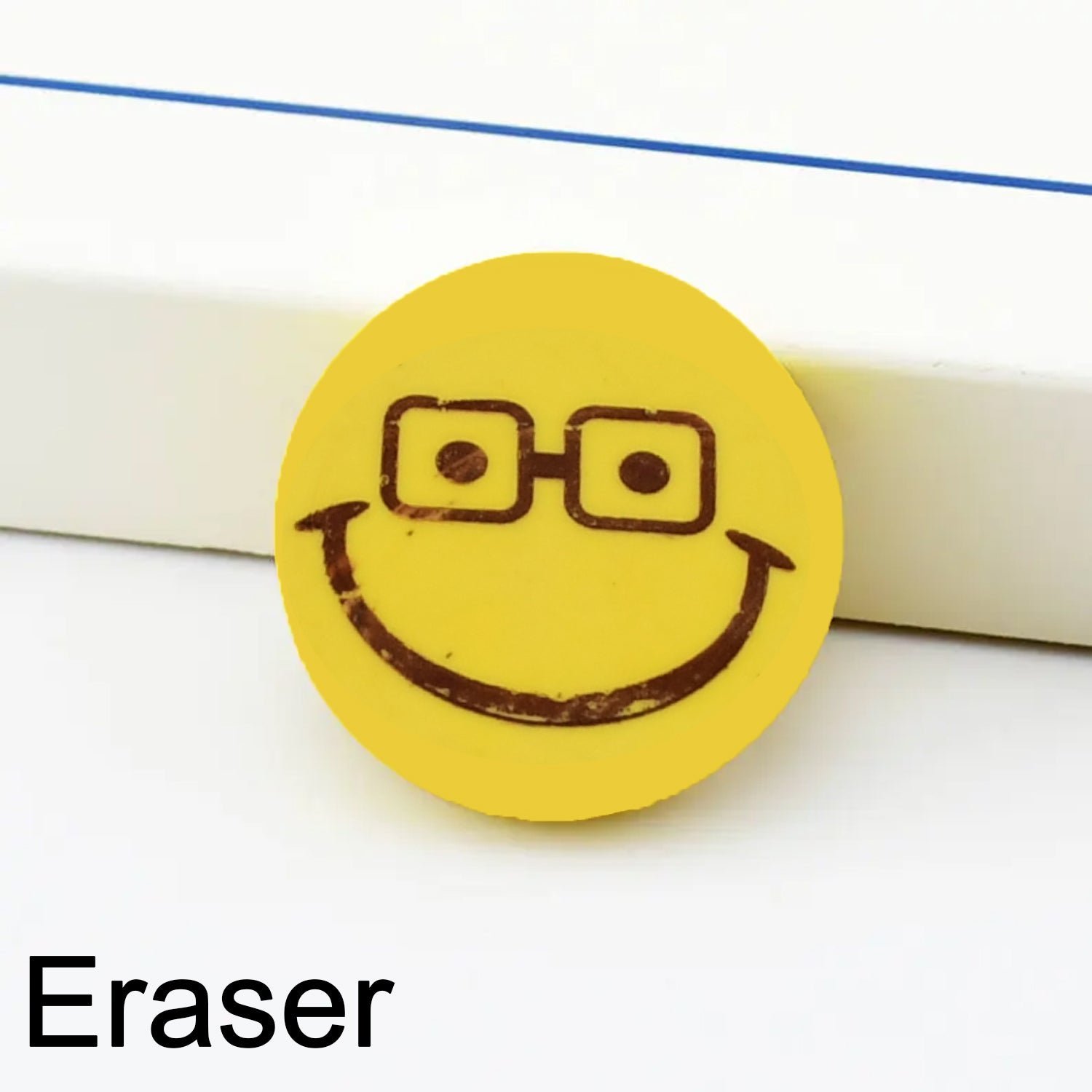 Smiley Eraser for Kids – Fun Mix Designs, Single Piece | Writezo
