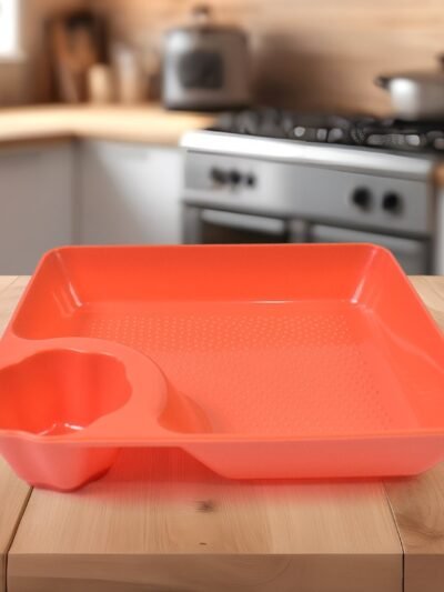 Plastic Plates with Dipping Saucer � Perfect for Snacks & Party Serveware