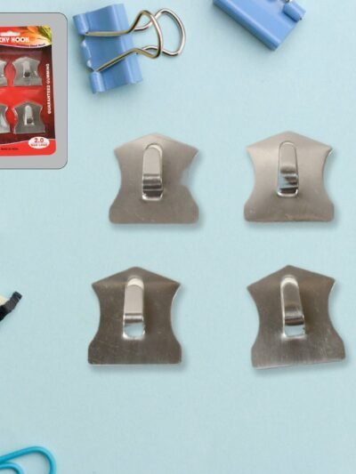 Self-Adhesive Hooks – Heavy Duty Stainless Steel | GlimmerHome