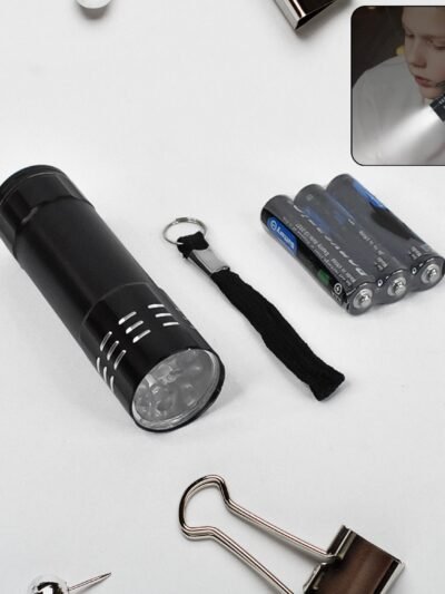 Mini Torch Portable – Super-Bright 3 LED Flashlight with Batteries