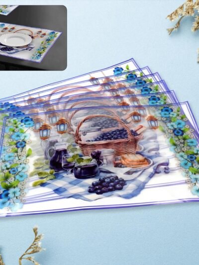 Dining Table Placemats – Heat-Resistant PVC Set of 6 | Tidy Table