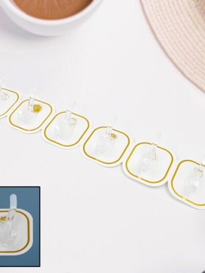 Transparent Adhesive Hooks (6 Pcs) – Strong & Reusable | GlimmerHome