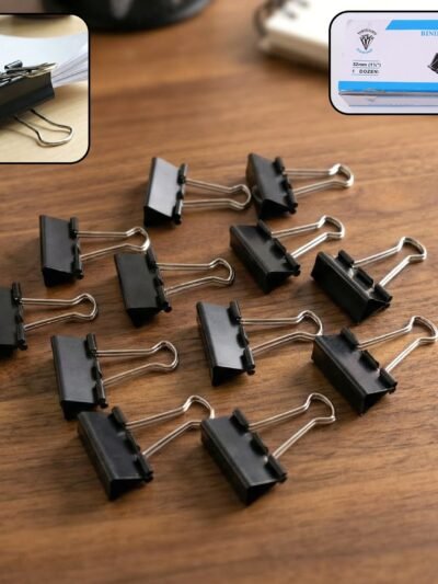 Binder Clips 32mm – Heavy-Duty Strong Metal Clips, 12 Pc Set