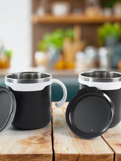 Mocha Mug Set – Premium 250ml Insulated Coffee Cups with Lid