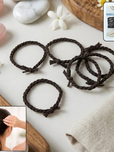 Braided Elastic Hair Bands Set – Strong Hold & Durable Design