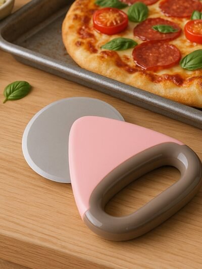 Ergonomic Pizza Cutter – Sharp Stainless Steel Rotating Blade