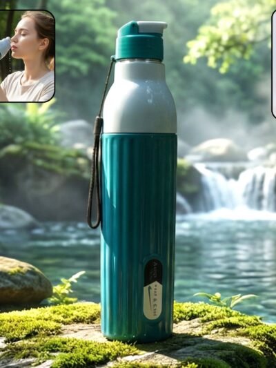 Sports Sipper Water Bottle – 1000ML Leakproof with Carry Strap