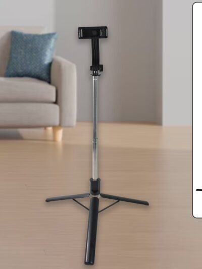Selfie Stick with Tripod Stand – 160 Cm Adjustable Bluetooth Remote