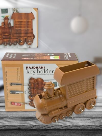 Train Key Holder – Decorative Plastic Wall Mount Organizer | Indo Glow