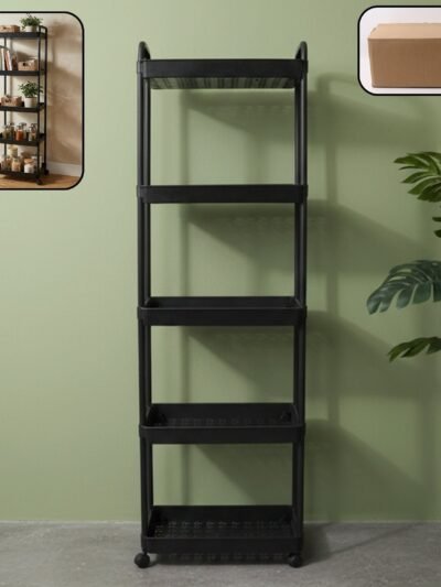 5 Layer Rolling Storage Rack – Multipurpose Mobile Organizer