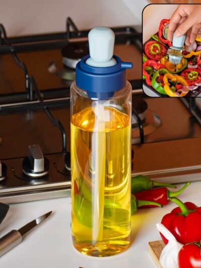 Oil Dispenser Bottle – 2-in-1 Silicone Dropper & Brush 1L | Tidy Table