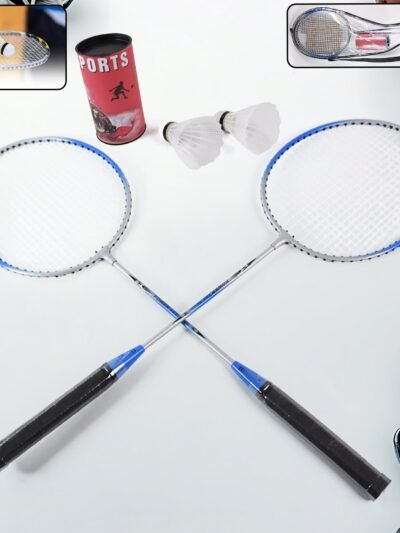 Badminton Set – Lightweight Metal Rackets with Carry Case