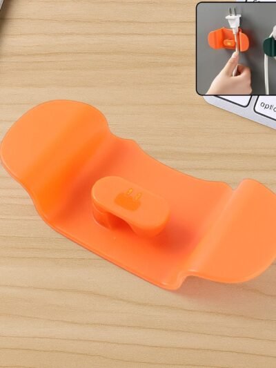 Wall Mounted Plug Holder Hook – Durable Adhesive Cord Organizer