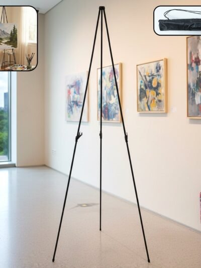 Adjustable Metal Tripod Easel Stand – 66 Inch Foldable Art Display