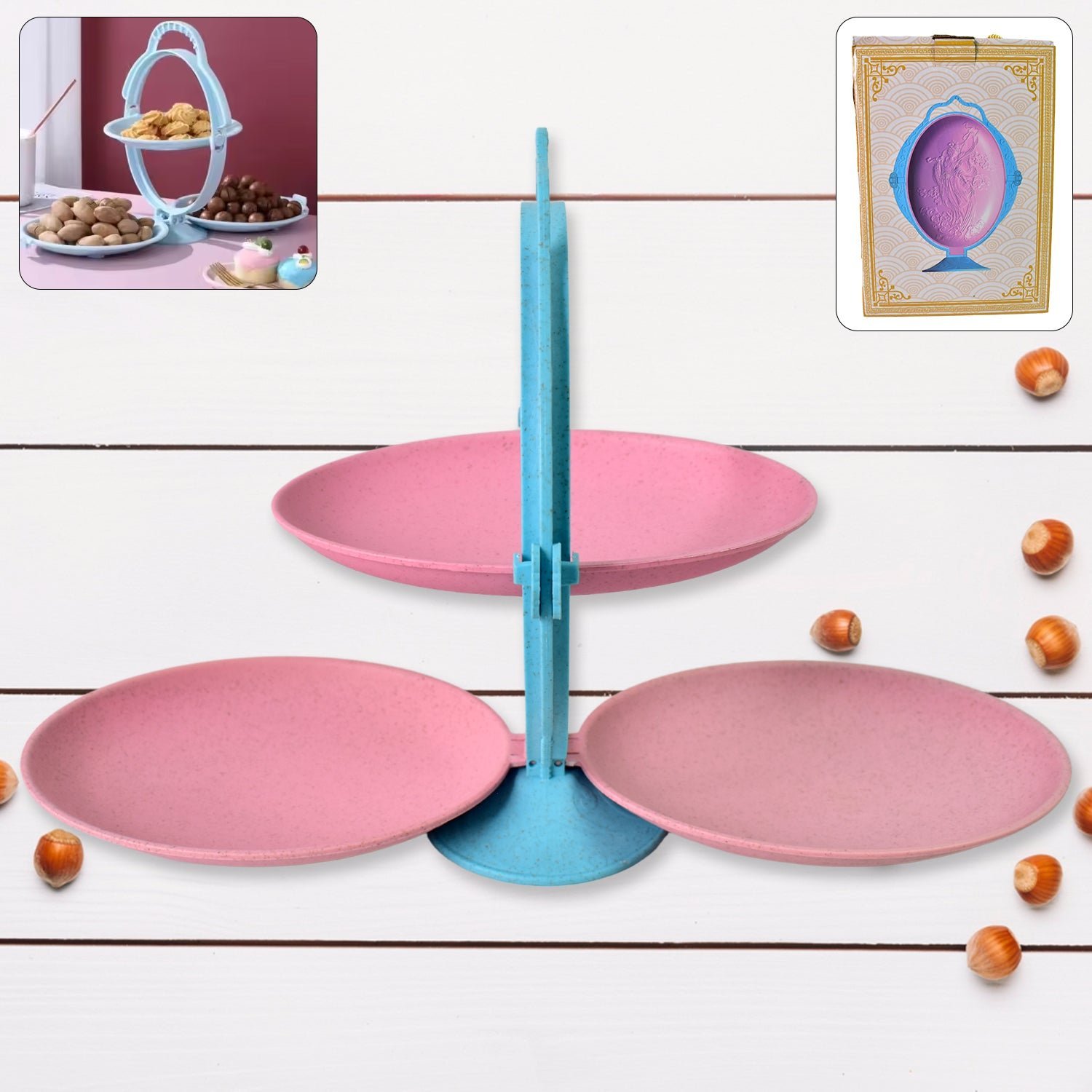 Foldable Fruit Plate � Space-Saving Multi-Use Kitchen Organizer