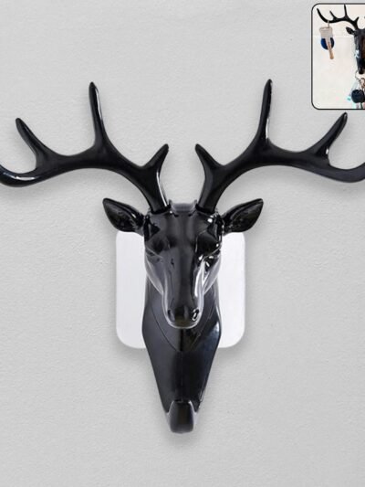 Deer Head Wall Hook – Self-Adhesive & Decorative | Styleva
