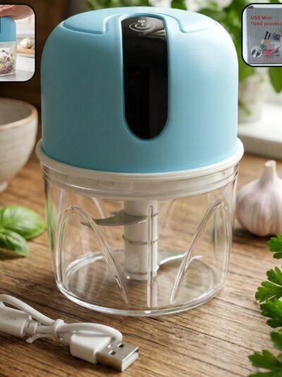 Mini Electric Garlic Chopper � USB Rechargeable 300ml | Indo Glow