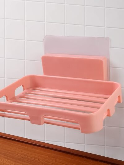 Self Adhesive Soap Dish Holder – Durable Wall Mounted Tray
