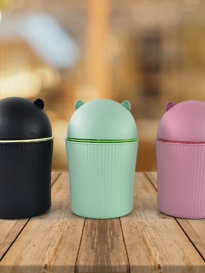 Mini Tabletop Dustbin – Compact 1200 ML Swing Lid Bin