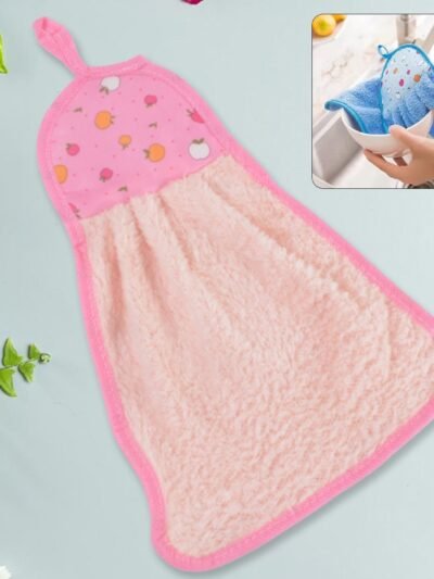 Microfiber Kitchen Towel with Loop – Soft, Quick-Dry & Absorbent