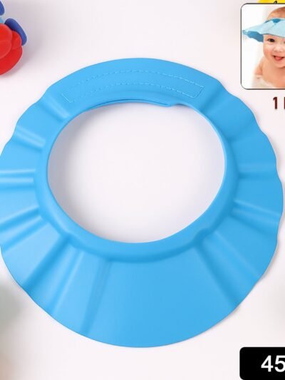 Adjustable Baby Shower Hat – Soft, Splash-Proof Protection