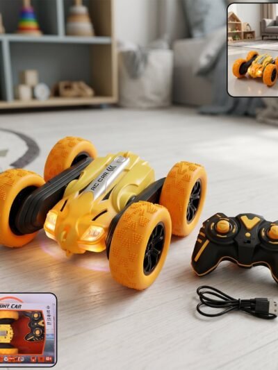 Remote Control Double Flip Stunt Car � High-Speed Fun with Lights