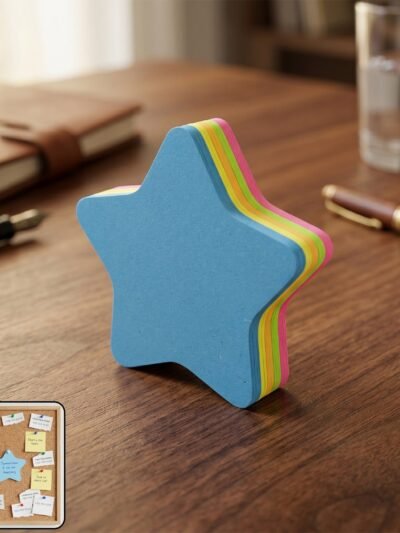 Star-Shaped Sticky Notes � Reusable & Vibrant Reminders