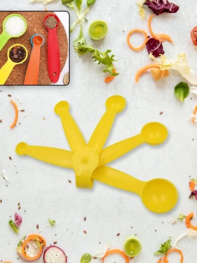 Plastic Measuring Spoons Set – 5 Pcs for Baking & Cooking | Bake & Dwell