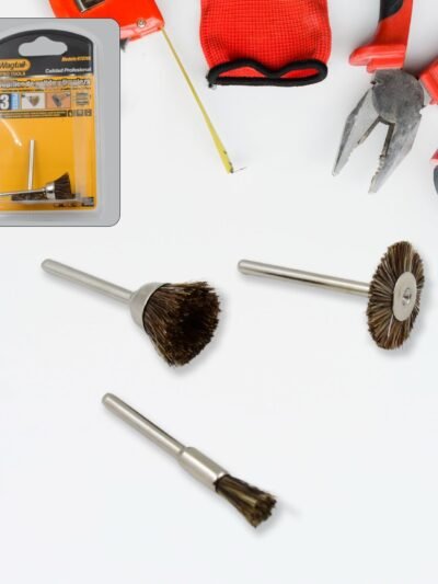 Brass Wire Wheels – 3-Pc Rust & Metal Cleaning Set | ToolMate Pro