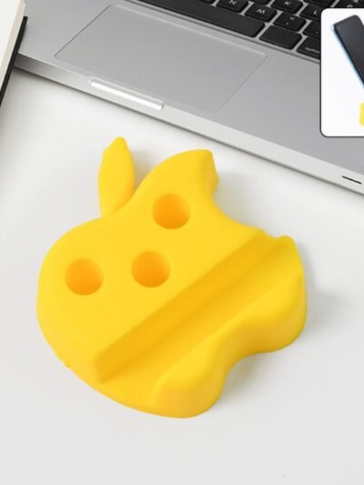 Apple-Shaped Mobile Stand with Pen Holder – Dual Function Desk Organizer