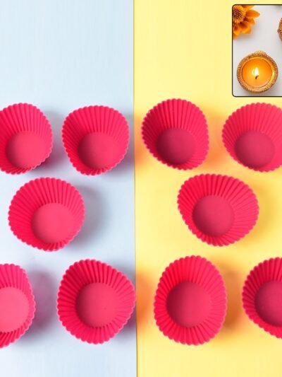 Silicone Cupcake Moulds – Flexible, Non-Stick Set of 10