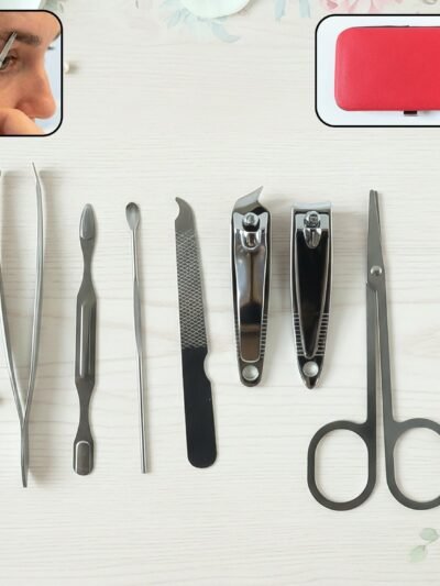 Manicure & Pedicure Grooming Kit – 7-in-1 Stainless Steel Set