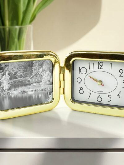 Foldable Desk Clock – Portable, Space-Saving Timepiece | VoltDesk